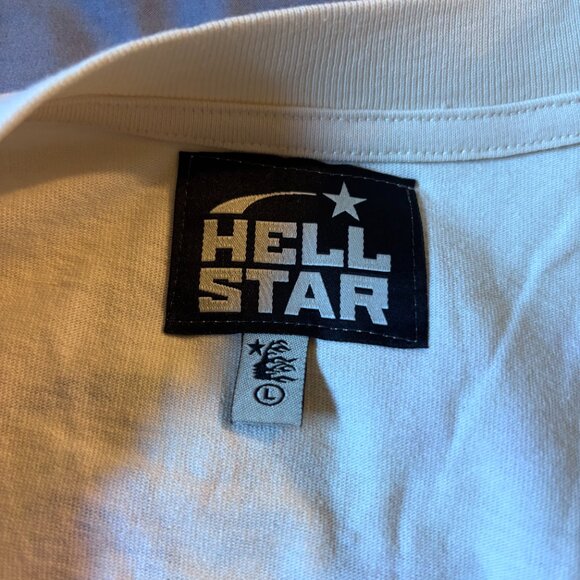 Hellstar Hell-Tek 1996 Cream White Long Sleeve Shirt - Picture 4 of 5